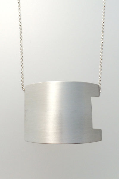 One Person Observatory Small Neckpiece, Brushed - Melissa Osgood Studio Store - 1