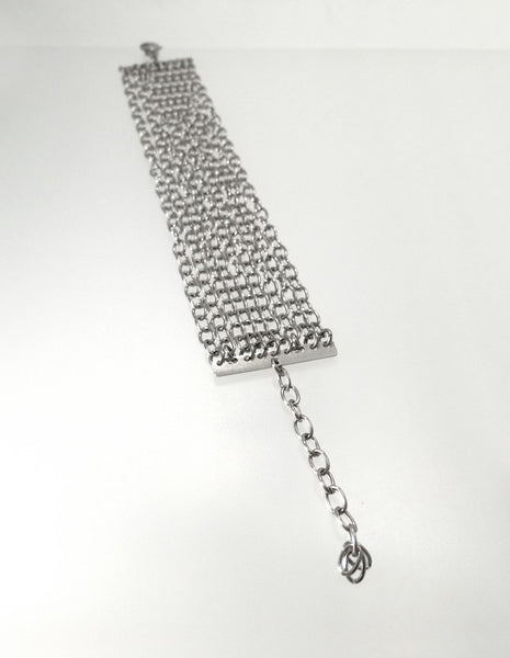 Stainless Steel Chain Bracelet, Medium - Melissa Osgood Studio Store - 1