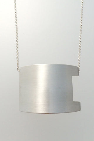 One Person Observatory Small Neckpiece, Brushed - Melissa Osgood Studio Store - 1