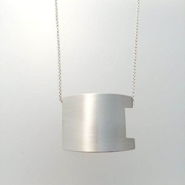 One Person Observatory Small Neckpiece, Brushed - Melissa Osgood Studio Store - 2