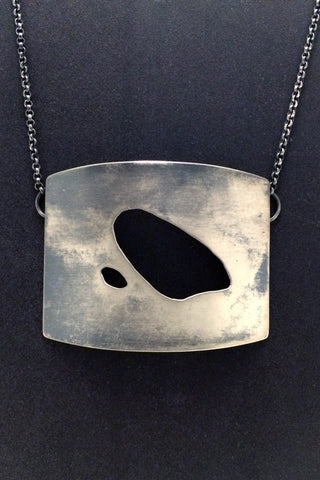 River Stones Neckpiece, Mist - Melissa Osgood Studio Store - 1
