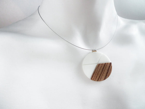 Art Pendant IO_Zebrawood - Melissa Osgood Studio Store - 3