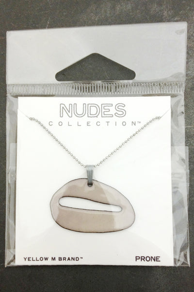 Nude Prone Enamel Pendant - Melissa Osgood Studio Store - 4