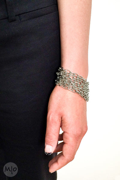 Stainless Steel Chain Bracelet in large links - Melissa Osgood Studio Store - 1