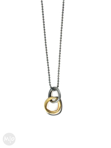 On Track Small Pendant, 18K Gold
