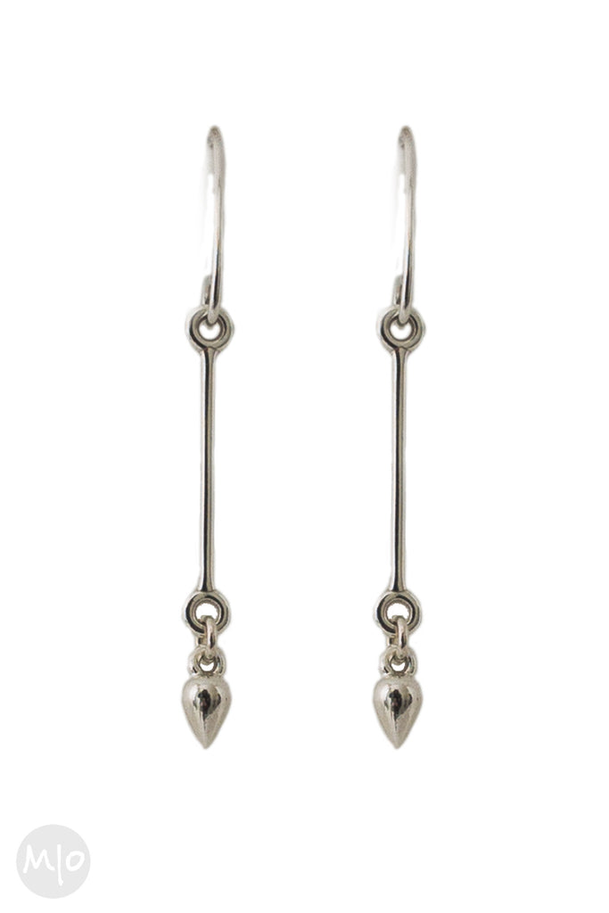 Pendulum Earrings, Sterling Silver