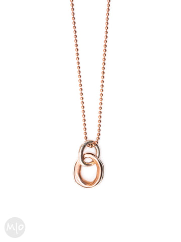 On Track Pendant in Rose Gold By Melissa Osgood Studio