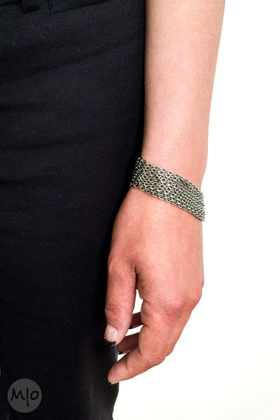 Stainless Steel Chain Bracelet in Small links - Melissa Osgood Studio Store - 1